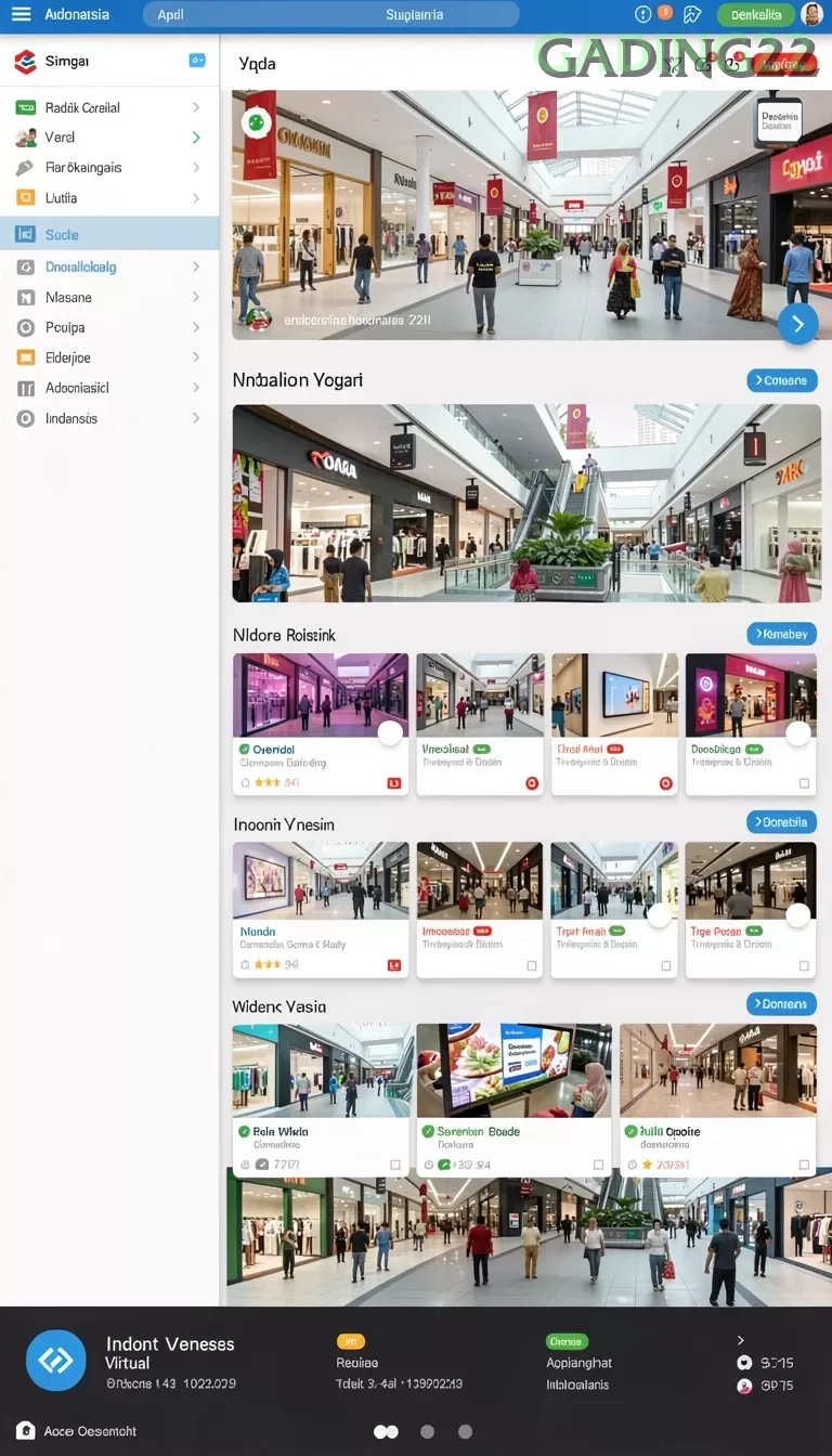 Cuplikan layar LUCKYDF — menu navigasi