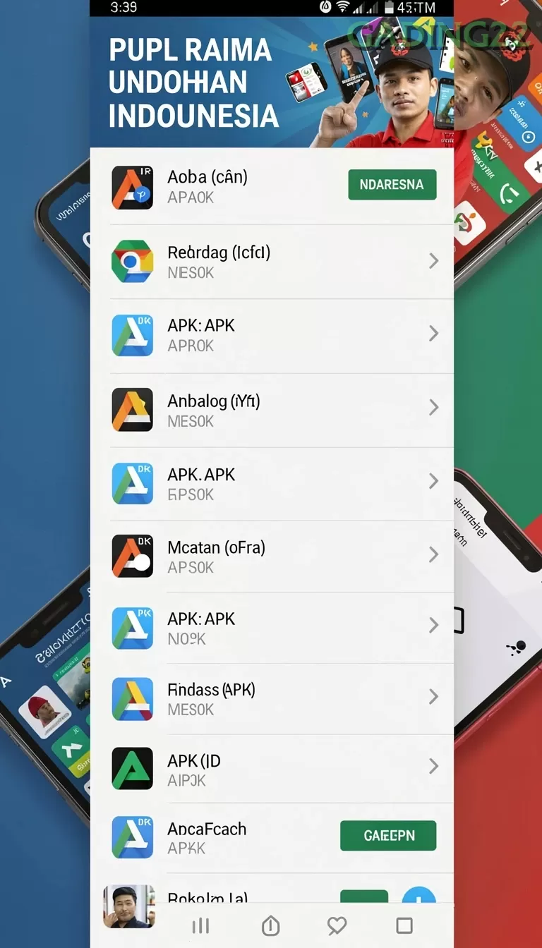 Cuplikan layar H891 — menu navigasi